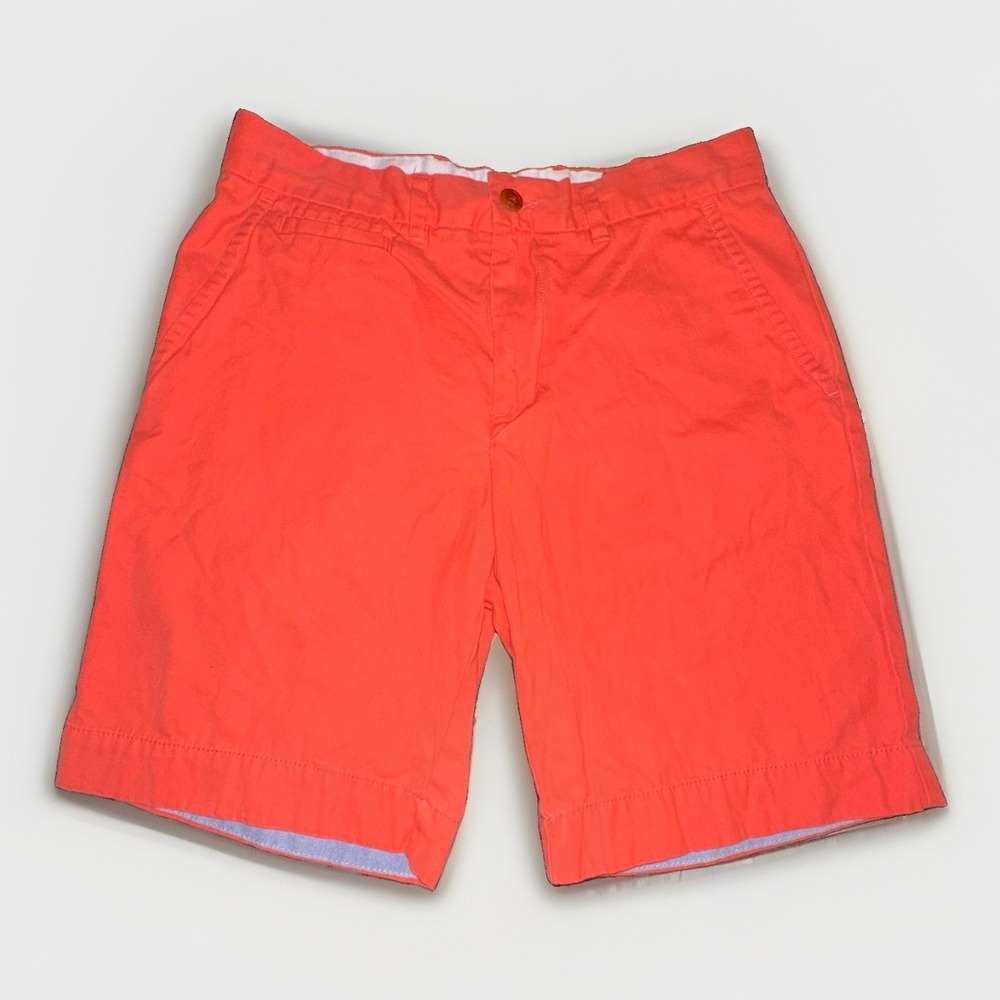 Tommy Hilfiger Mens Shorts 30 Orange Preppy Golf